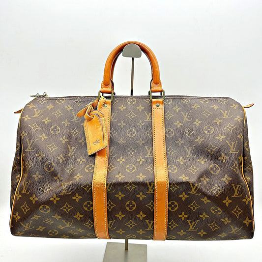 Louis Vuitton | Bags | Louis Vuitton Lv Boston Bag Keepall 5 Browns Monogram AF753