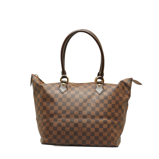 Louis Vuitton Damier Salée MM Handbag N51188 Eve Brown PVC Leather Louis Vuitton