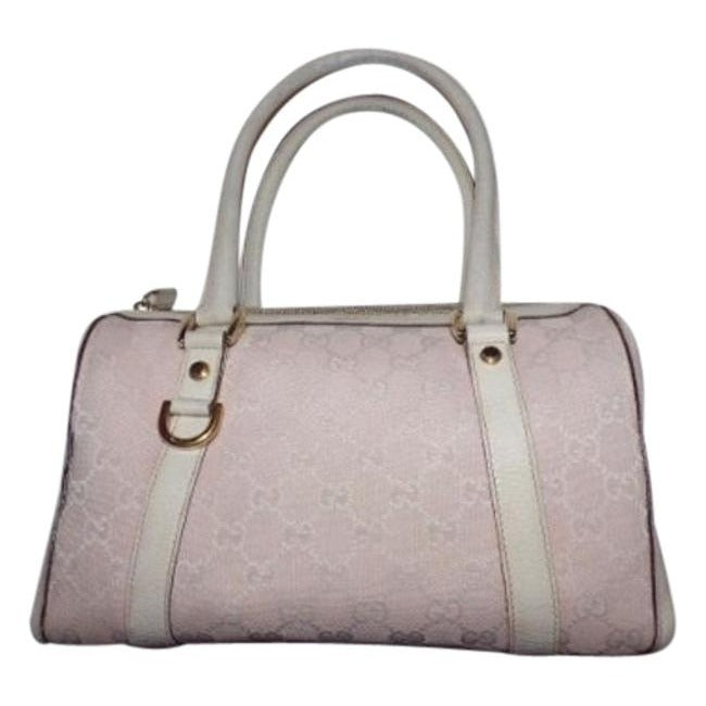 Gucci Leather Canvas Handbag