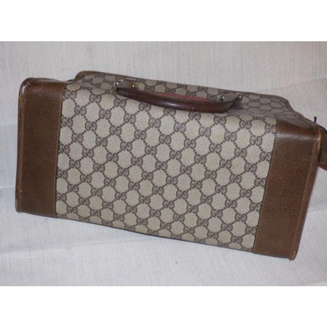 Gucci Lou Leather Canvas Handbag