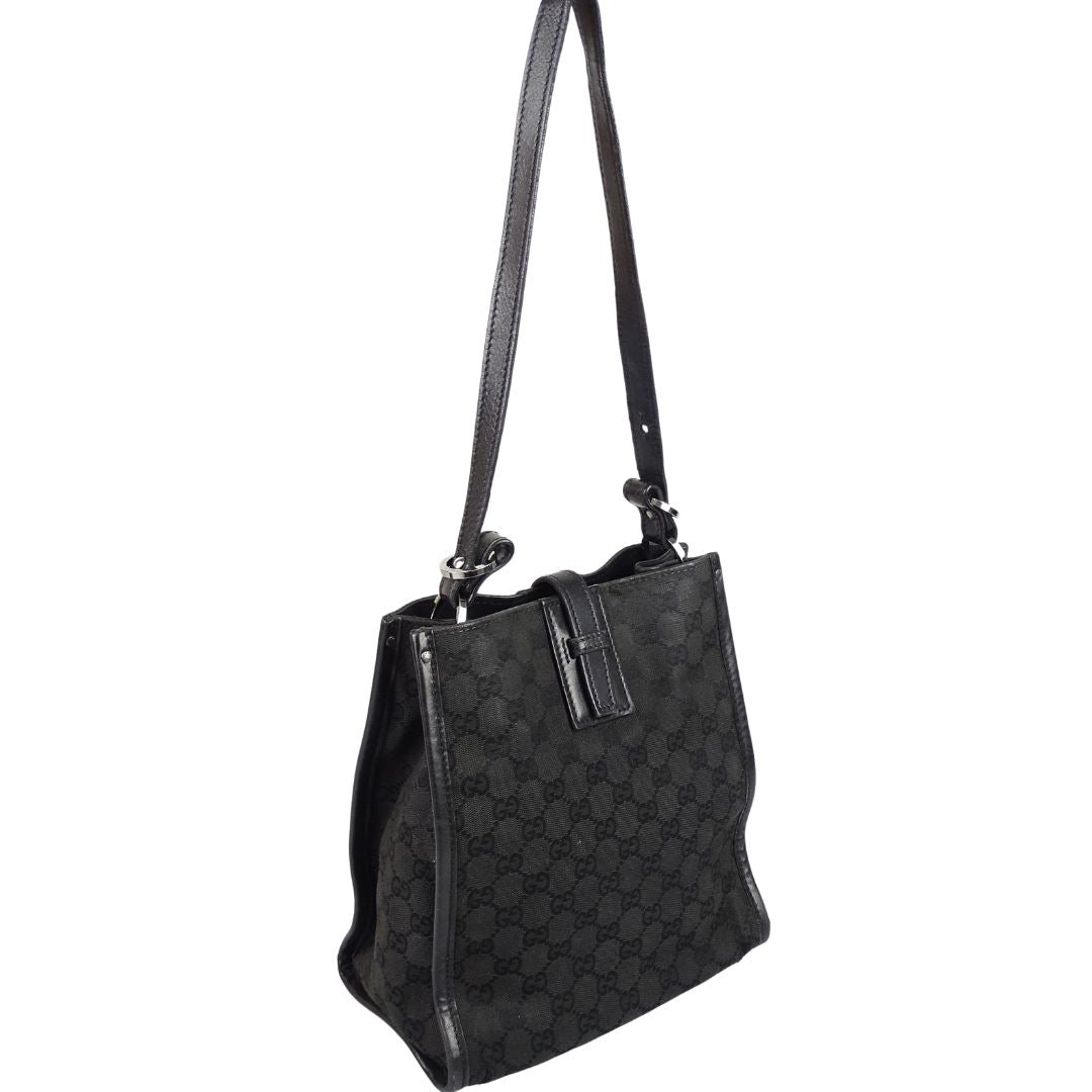 Gucci Black Leather Shoulder Bag Style 3