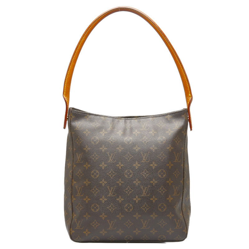 Louis Vuitton Monogram Lo-Ping GM Shoulder Bag M51145 Brown PVC Leather Louis Vuitton