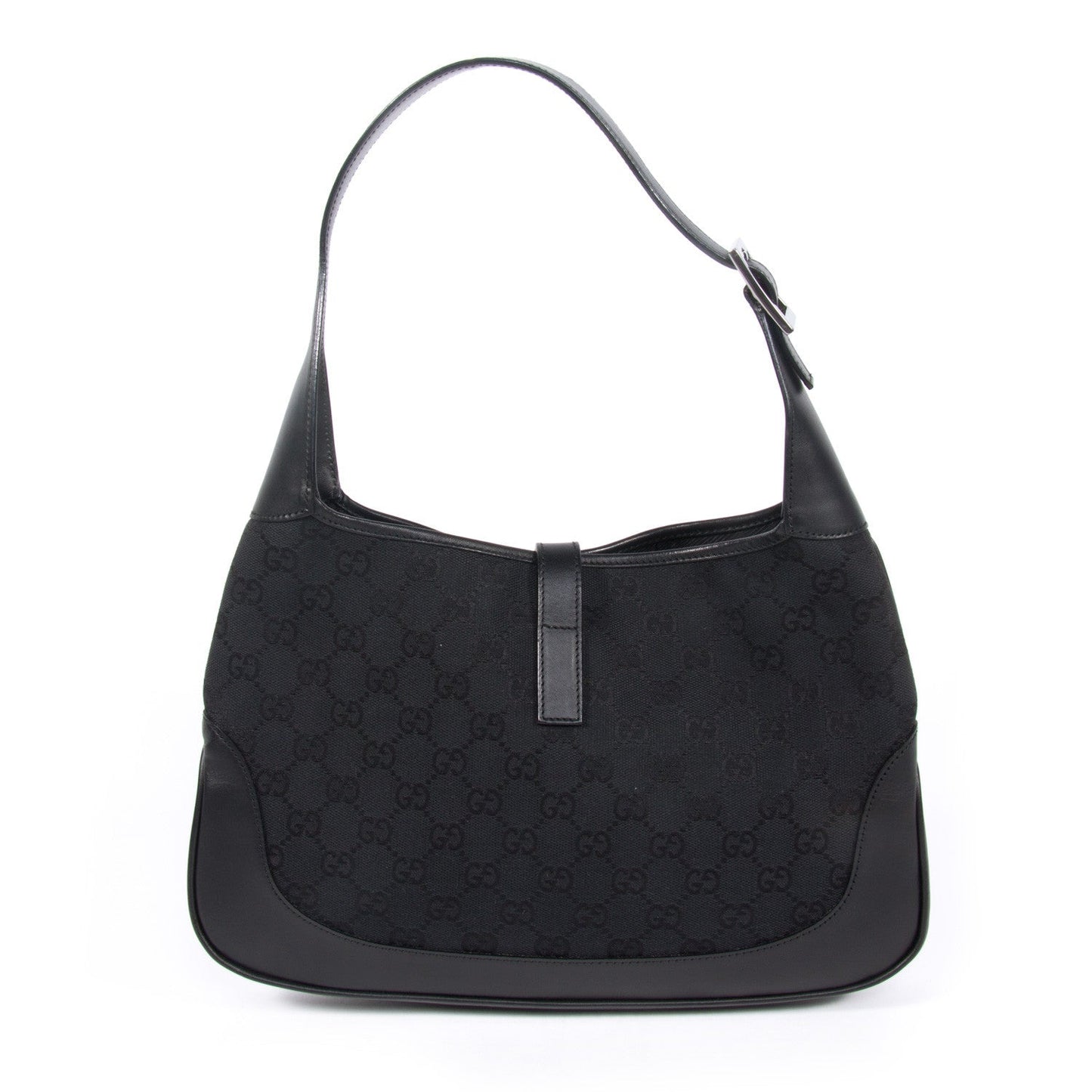 Gucci Jackie Leather Canvas Shoulder Bag Style 31