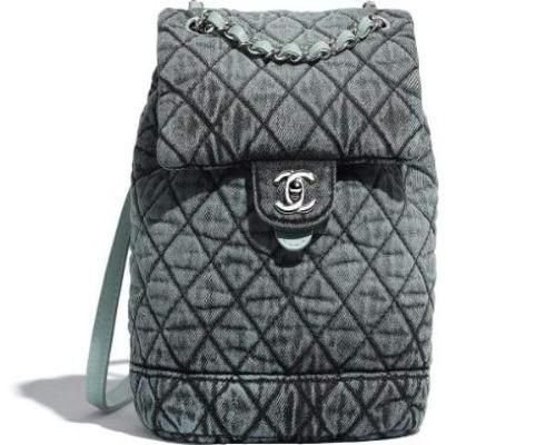 Chanel Backpack Black Gray