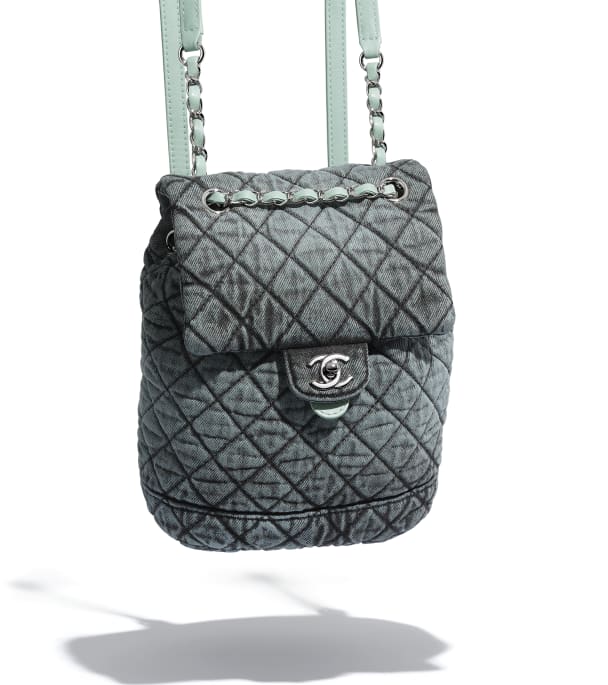 Chanel Backpack Black Gray