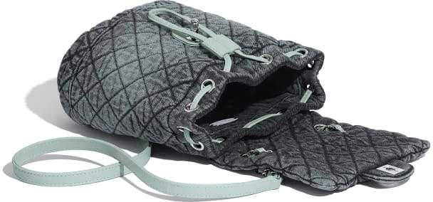 Chanel Backpack Black Gray