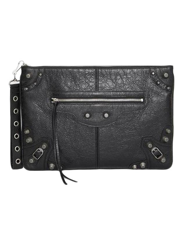 Luxury Balenciaga Trending 2026 Le Cagole Large Clutch Bag Black