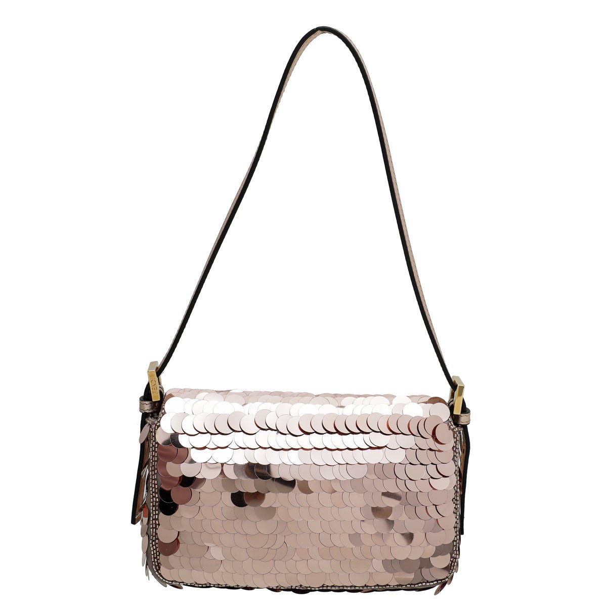 Fendi Baguette Pink Sequinned Mini Bag