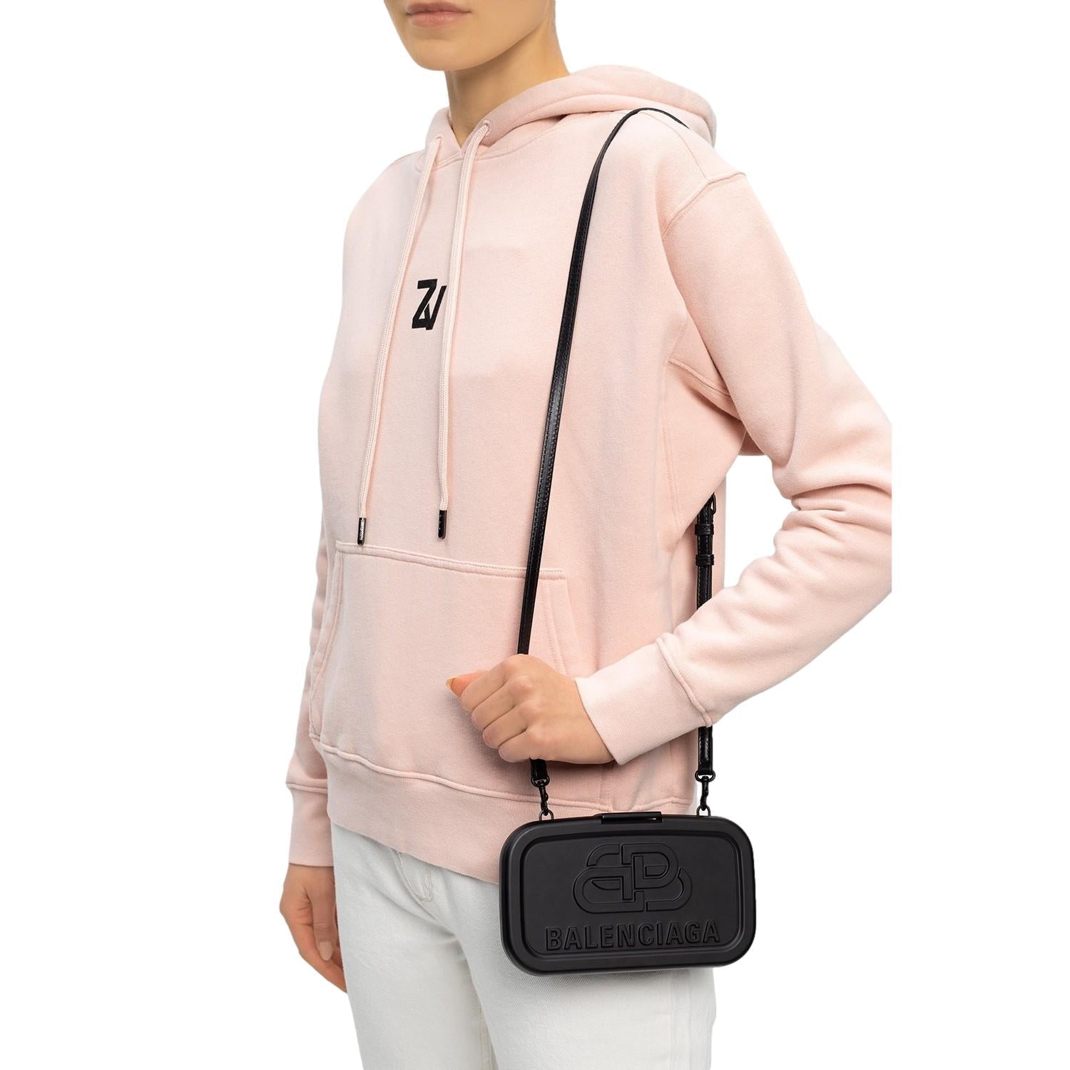 Balenciaga Lunch Box Black Small Shoulder Bag 638207