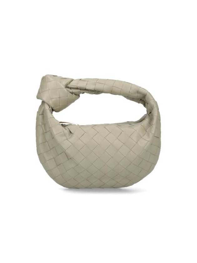 Luxury Bottega Veneta Jodie Intrecciato Small Tote Bag Travertine
