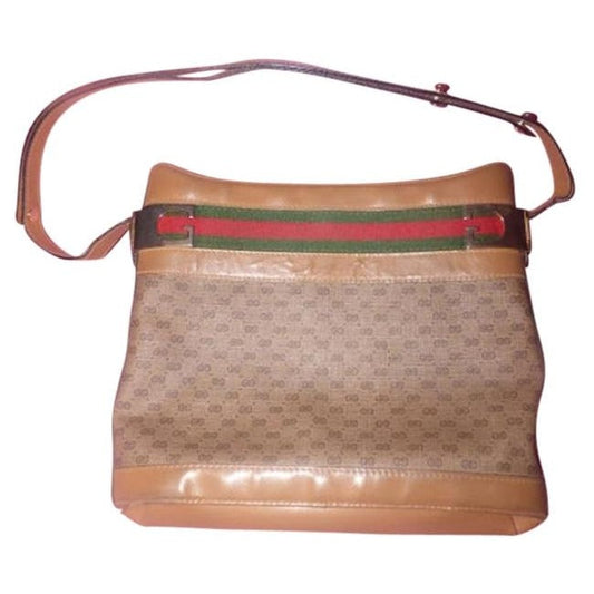 Gucci Leather Canvas Tote