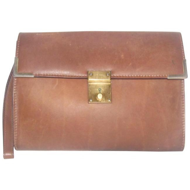 Gucci Envelope Leather Mini Clutch