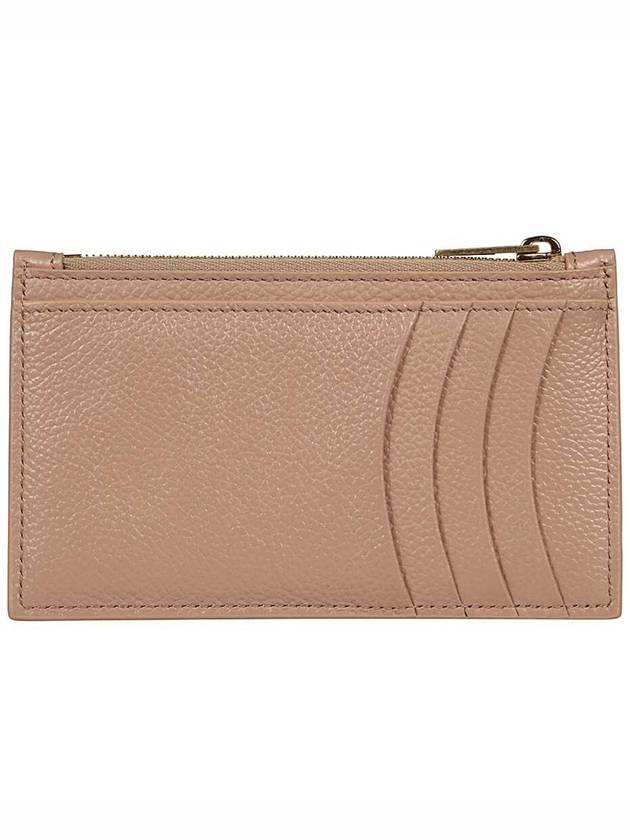 Luxury Balenciaga Trending 2026 Hourglass Gold B Logo Zipper Long Card Wallet Beige