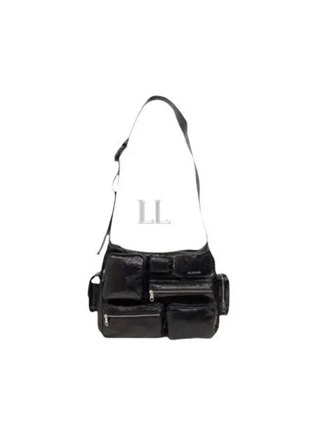 Luxury Balenciaga Trending 2026 Super Busy Messenger Bag Black