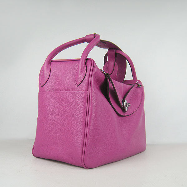 Luxury Hermes Lindy 34cm Handbag 6208 Peach Silver