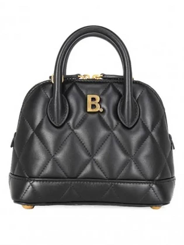 Luxury Balenciaga Trending 2026 Ville Quilted Leather Top Handle Cross Bag Black