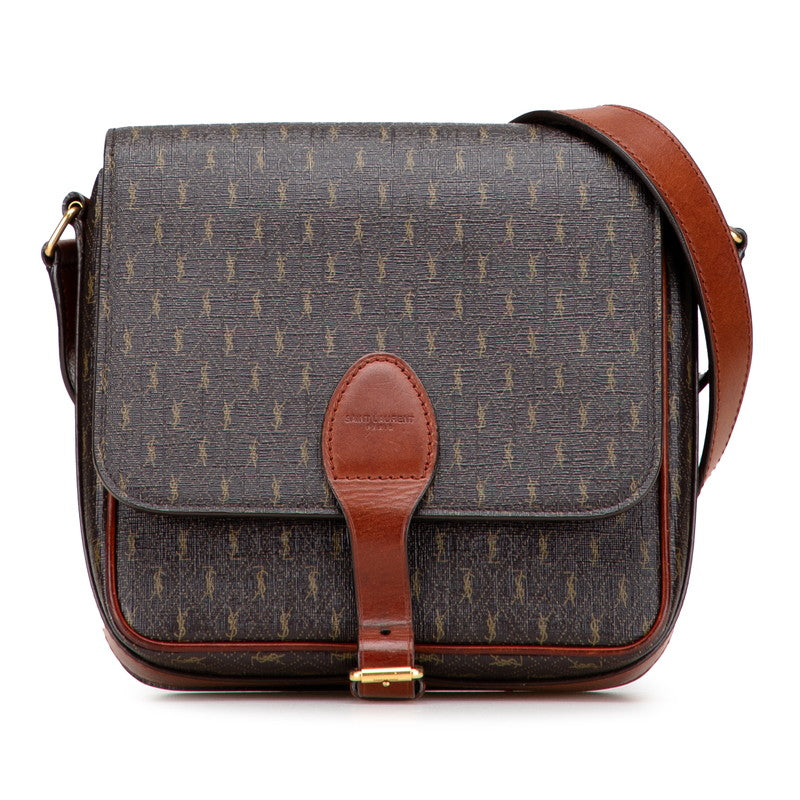 Saint Laurent Monogram PVC Leather Shoulder Bag