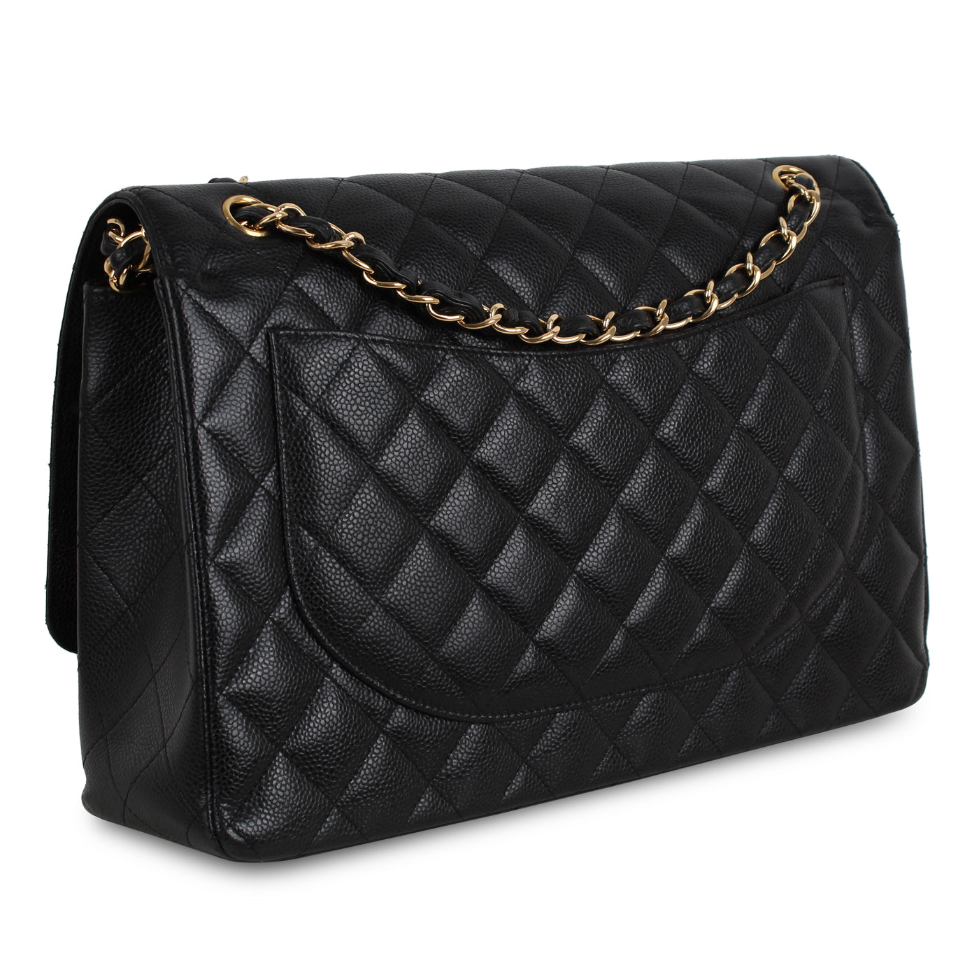 Chanel Classic Flap Bag - Black Maxi