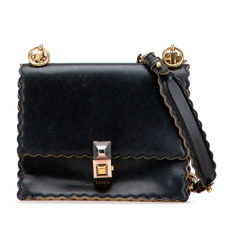 Fendi Kan I Calf Leather Shoulder Bag