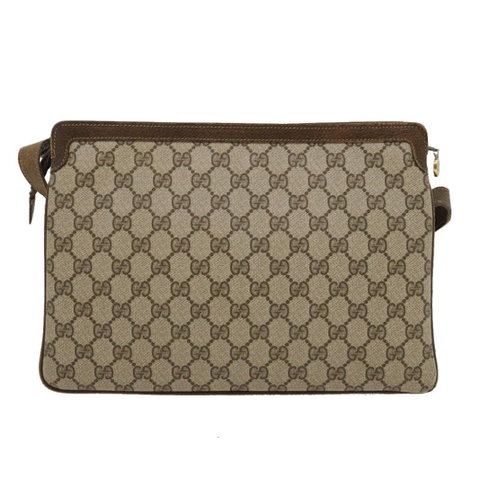 Gucci Leather Canvas Shoulder Bag