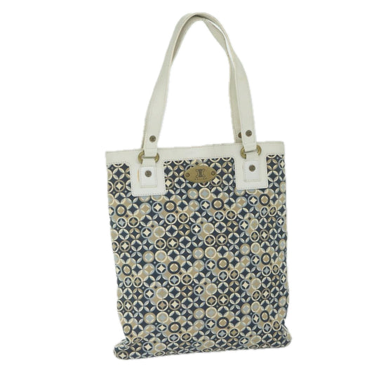 Luxury CELINE Tote Bag Canvas Navy 10436