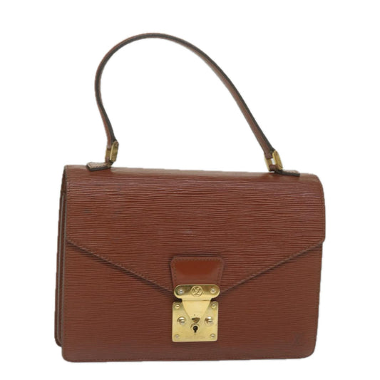 LOUIS VUITTON Epi Concorde Hand Bag Brown M52133 LV Auth bs10587