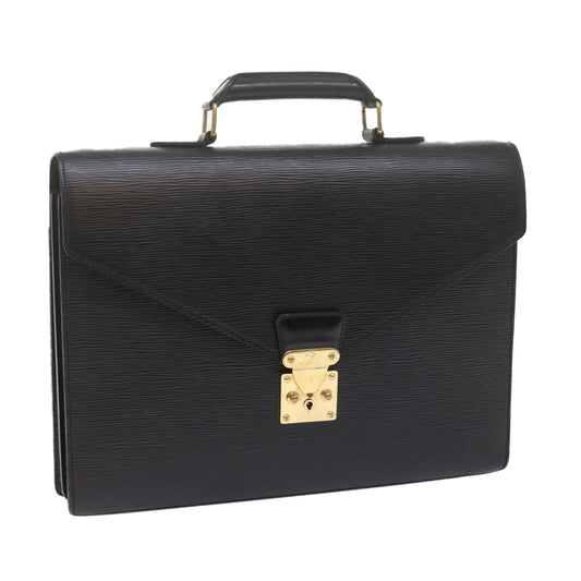 LOUIS VUITTON Epi Serviette Conseiller Briefcase Black M54422 LV Auth bs10768