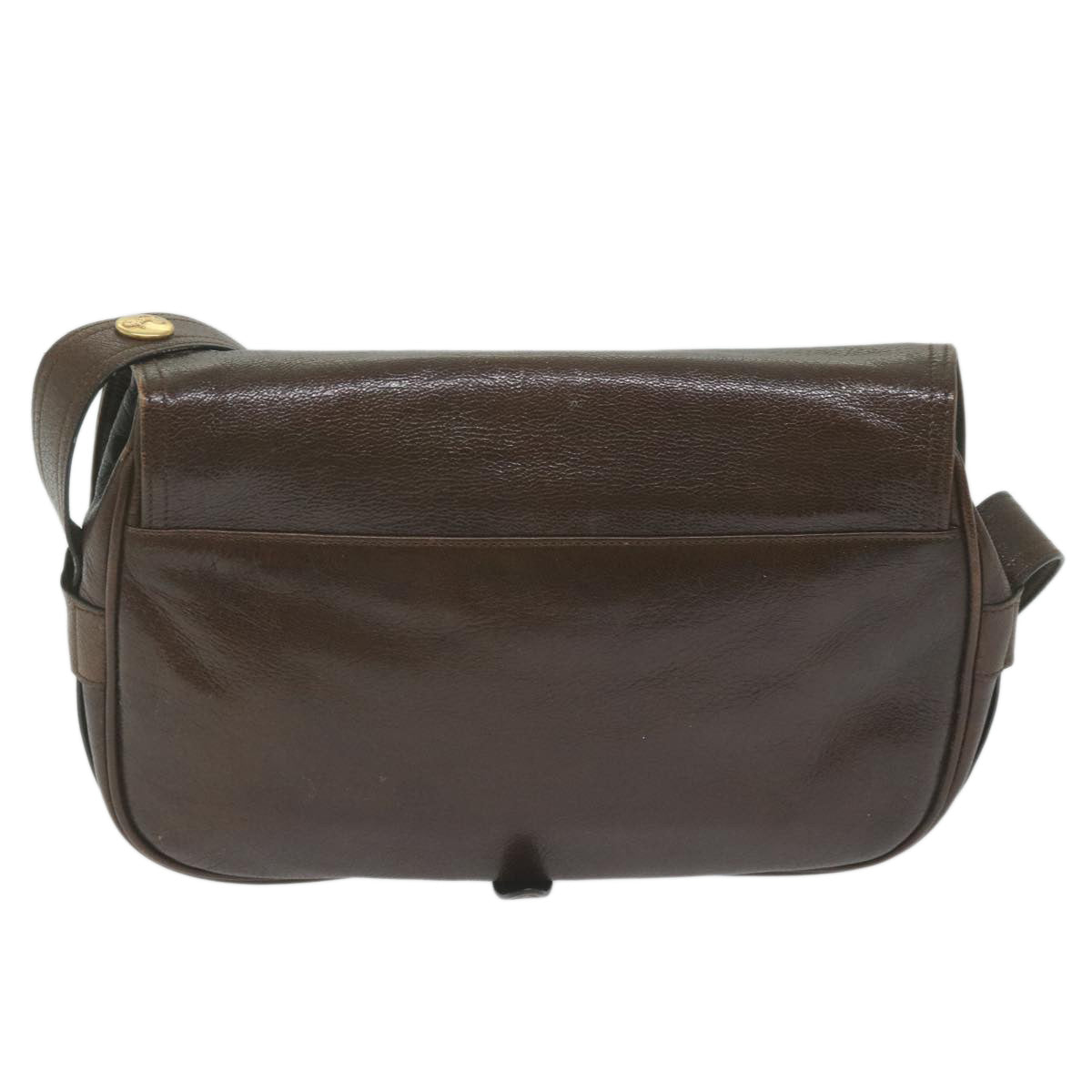 Luxury CELINE Shoulder Bag Leather Brown 10936
