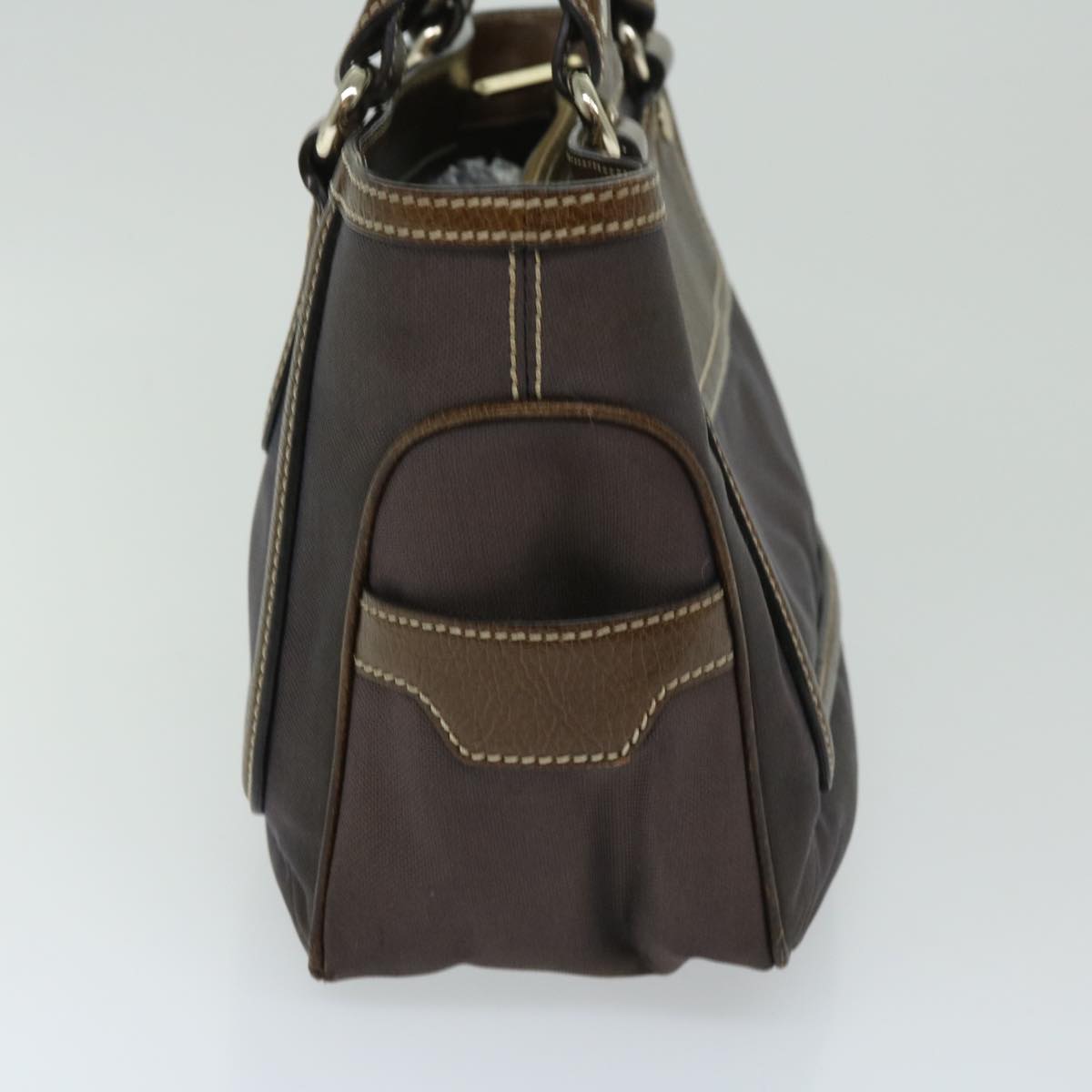 Luxury CELINE Hand Bag Canvas Brown 11179