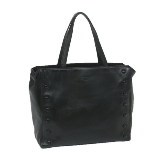 Luxury CELINE Tote Bag Leather Black 11451