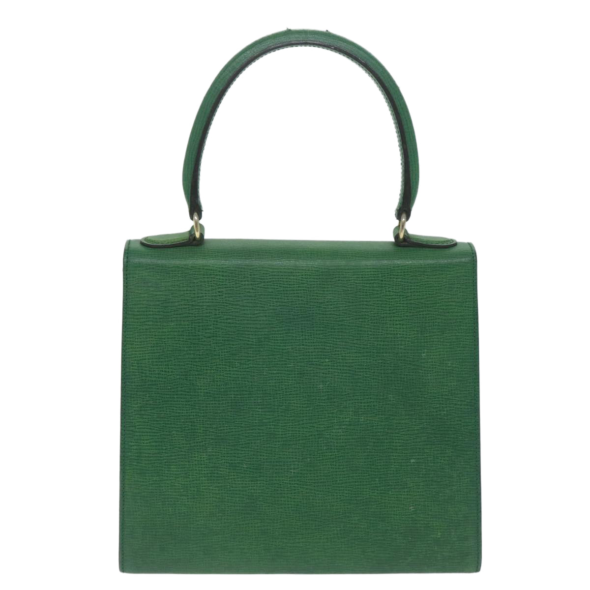 Luxury CELINE Hand Bag Leather Green 11459