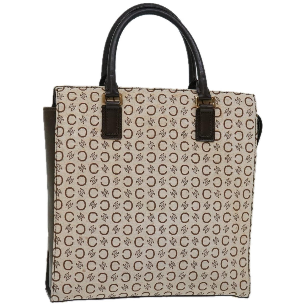 Luxury CELINE C Macadam Canvas Hand Bag Whe 12205