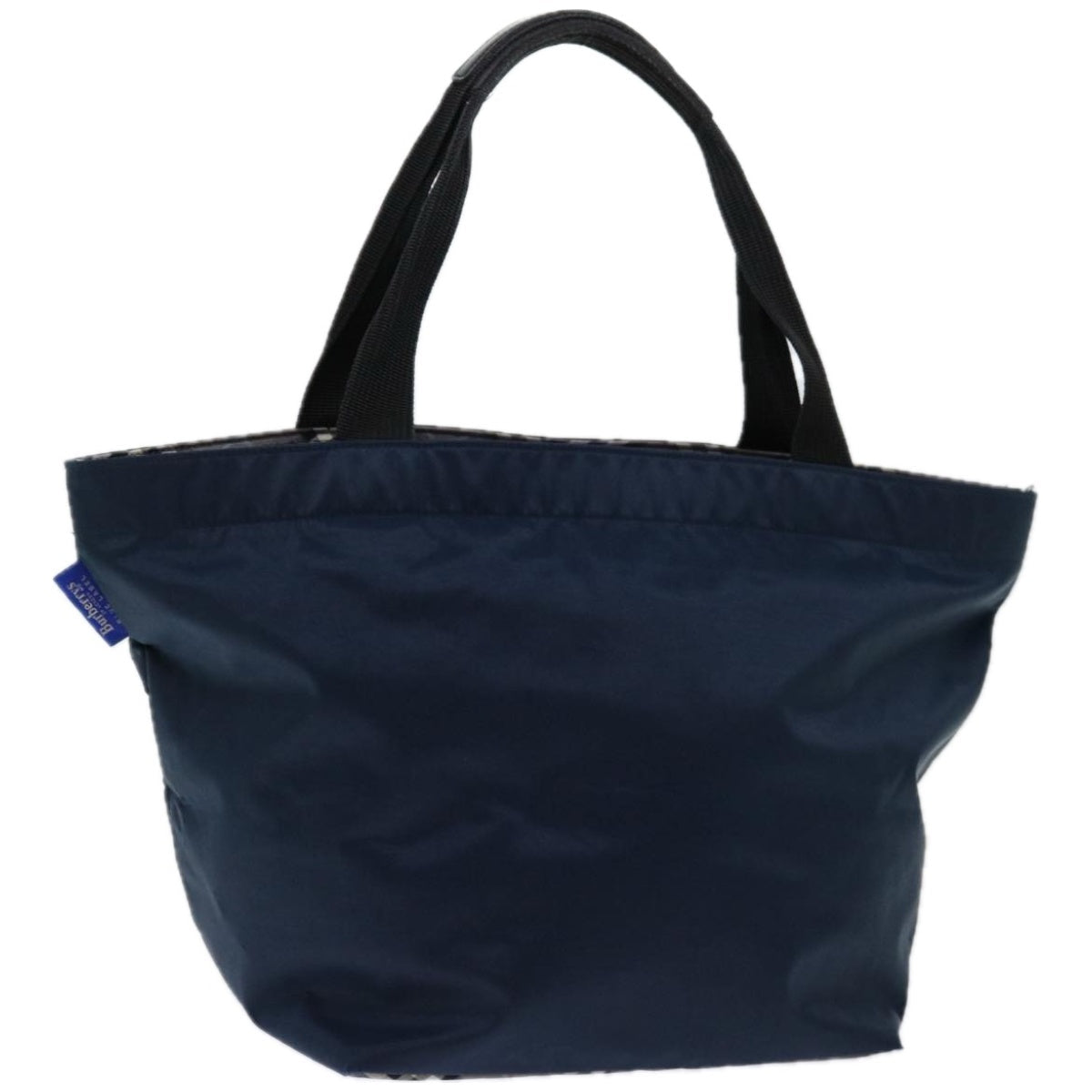 Burberry Blue Label Hand Bag Nylon Navy Auth bs12309