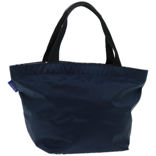 Burberry Blue Label Hand Bag Nylon Navy Auth bs12309