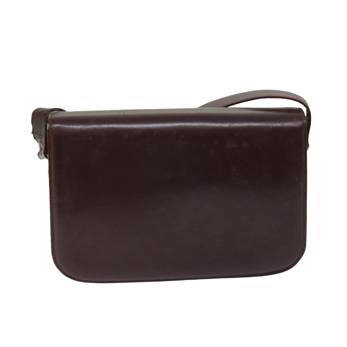 Luxury CELINE Shoulder Bag Leather Red 12455