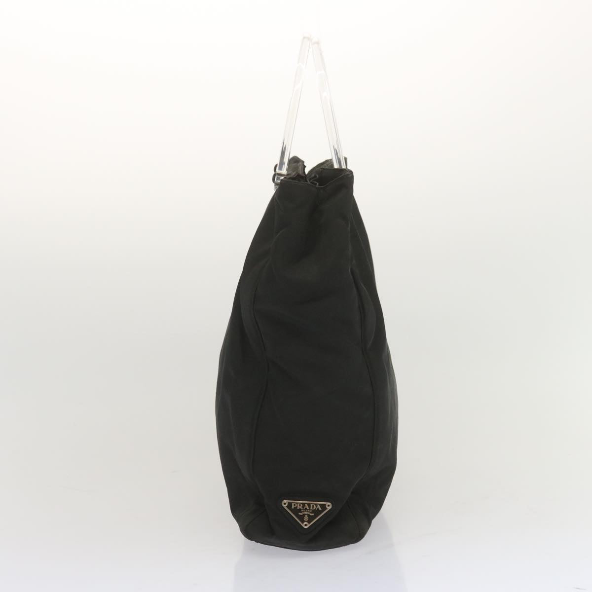 PRADA Hand Bag Nylon Black Auth bs12831