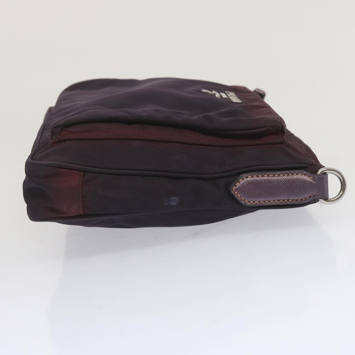 PRADA Shoulder Bag Nylon Purple Auth bs12835