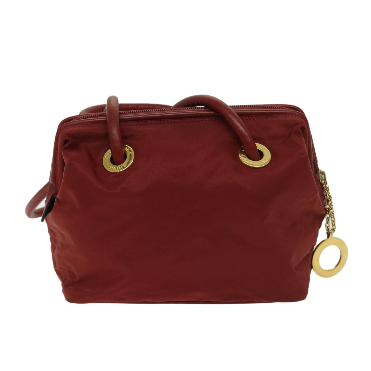 Luxury CELINE Shoulder Bag Nylon Red 12874