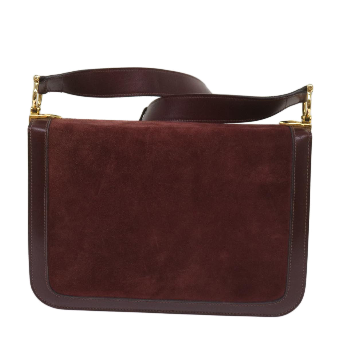 Luxury CELINE Shoulder Bag Suede Red 12924