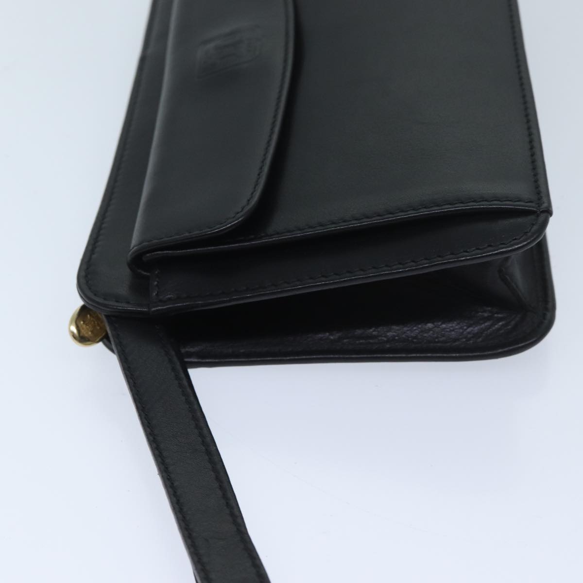 Luxury CELINE Clutch Bag Leather Black 13276