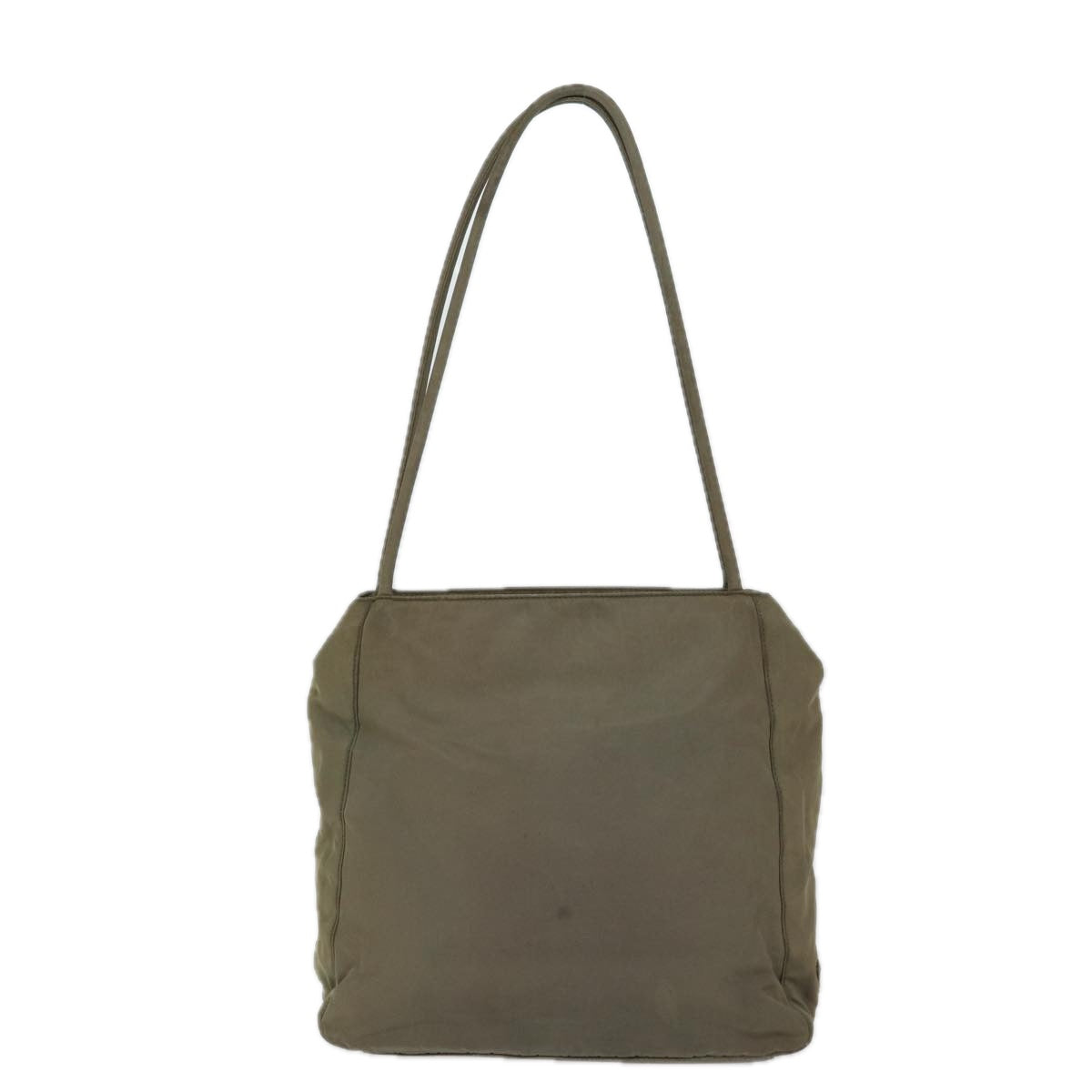 PRADA Shoulder Bag Nylon Khaki Auth bs13512