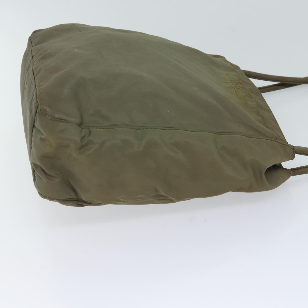 PRADA Shoulder Bag Nylon Khaki Auth bs13512