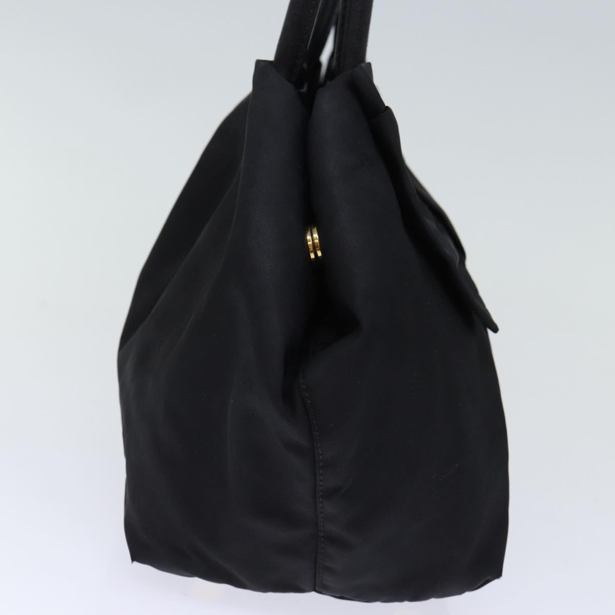 PRADA Hand Bag Nylon Black Auth bs13723
