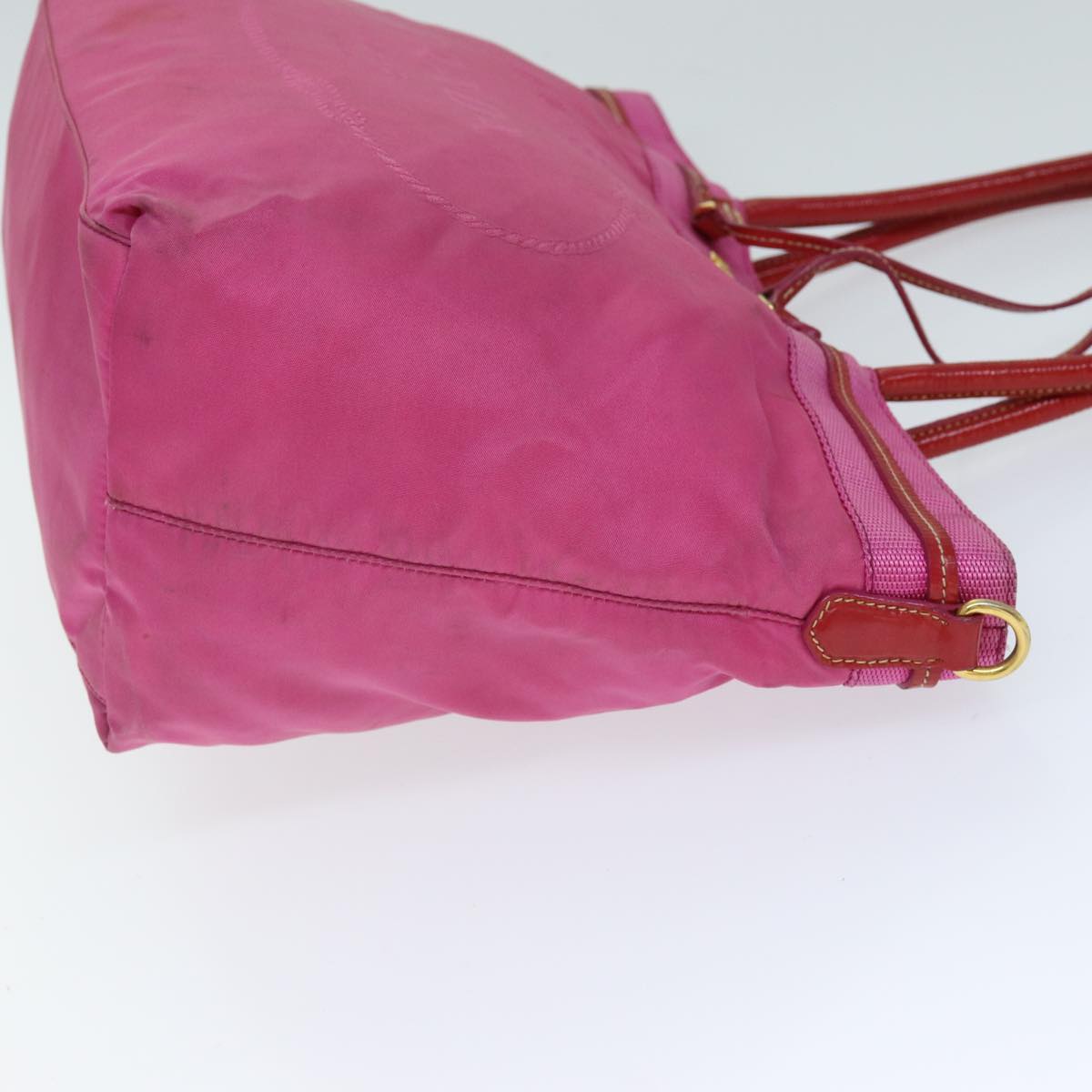 PRADA Tote Bag Nylon Pink Auth bs14285