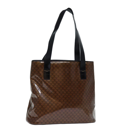 Luxury CELINE Macadam Canvas Tote Bag Brown 14321