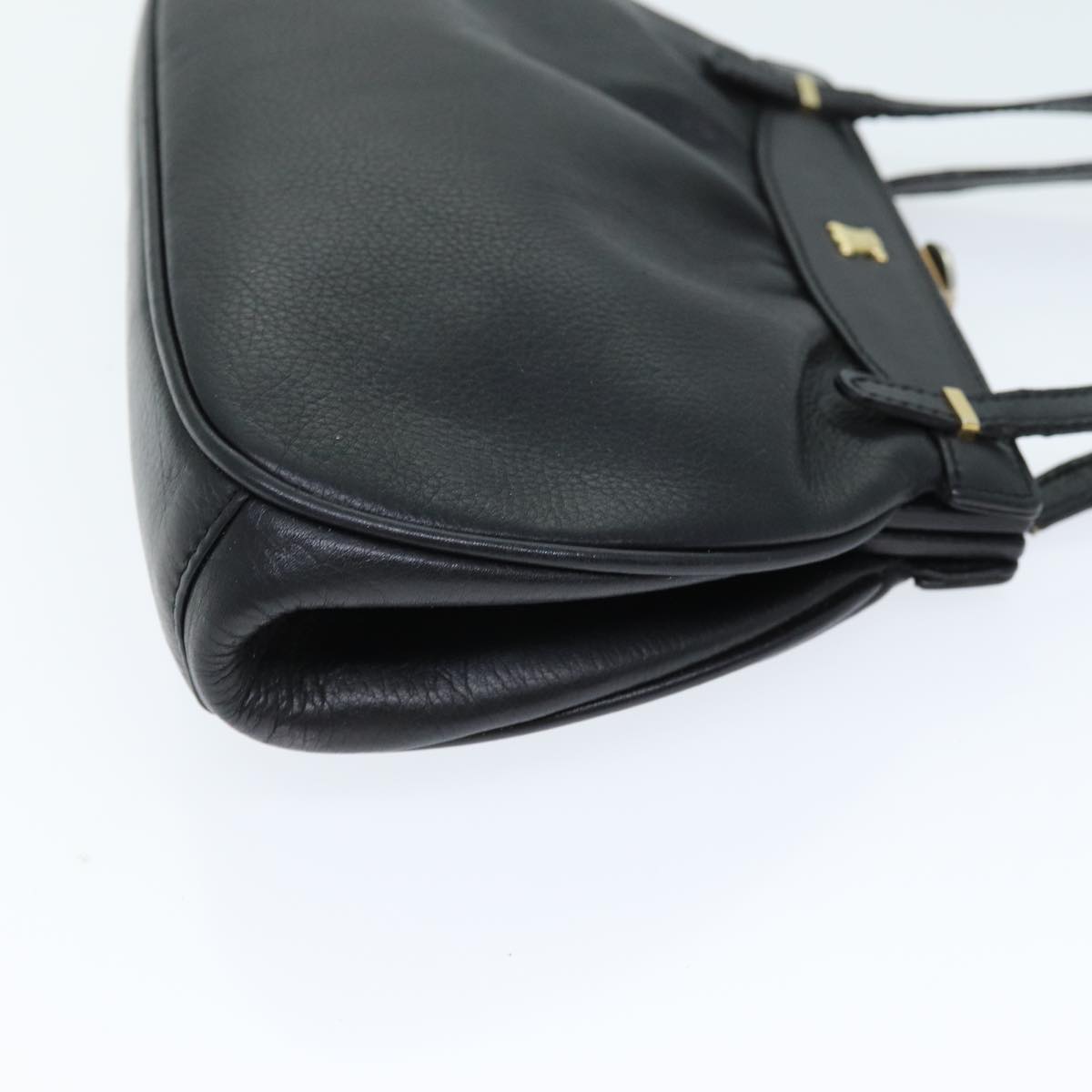 Luxury CELINE Hand Bag Leather Black 14458