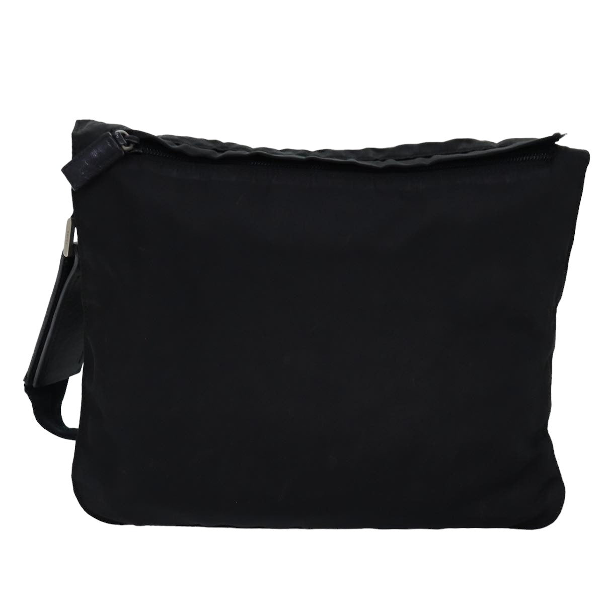 PRADA Shoulder Bag Nylon Black Auth bs14652