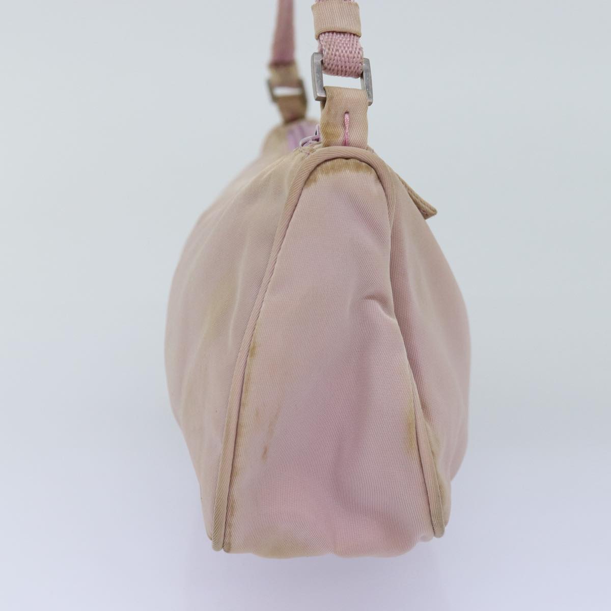PRADA Accessory Pouch Nylon Pink Auth bs14799