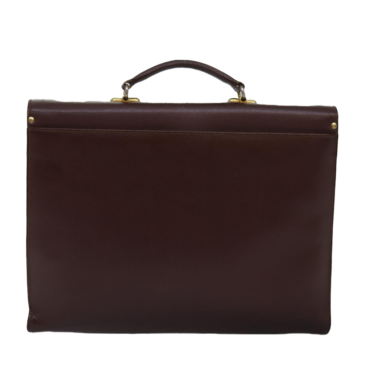 BurberrySs Hand Bag Leather Brown Auth bs14914