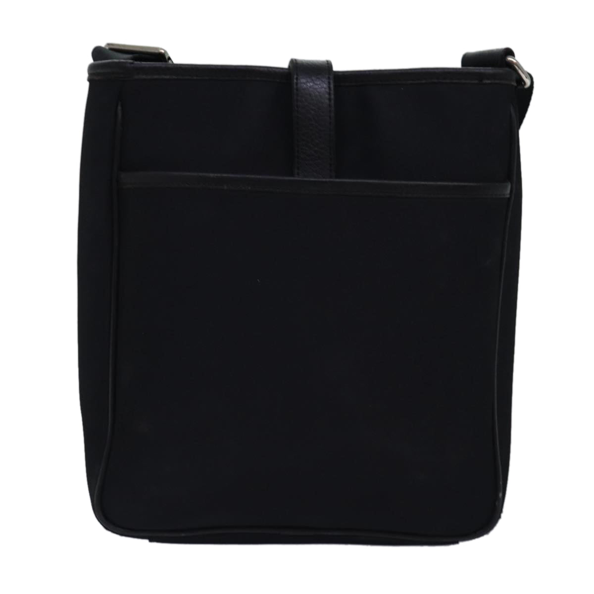 Burberry Nova Check Shoulder Bag Nylon Beige Black Auth bs14923